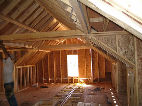 completing construction of the attic
